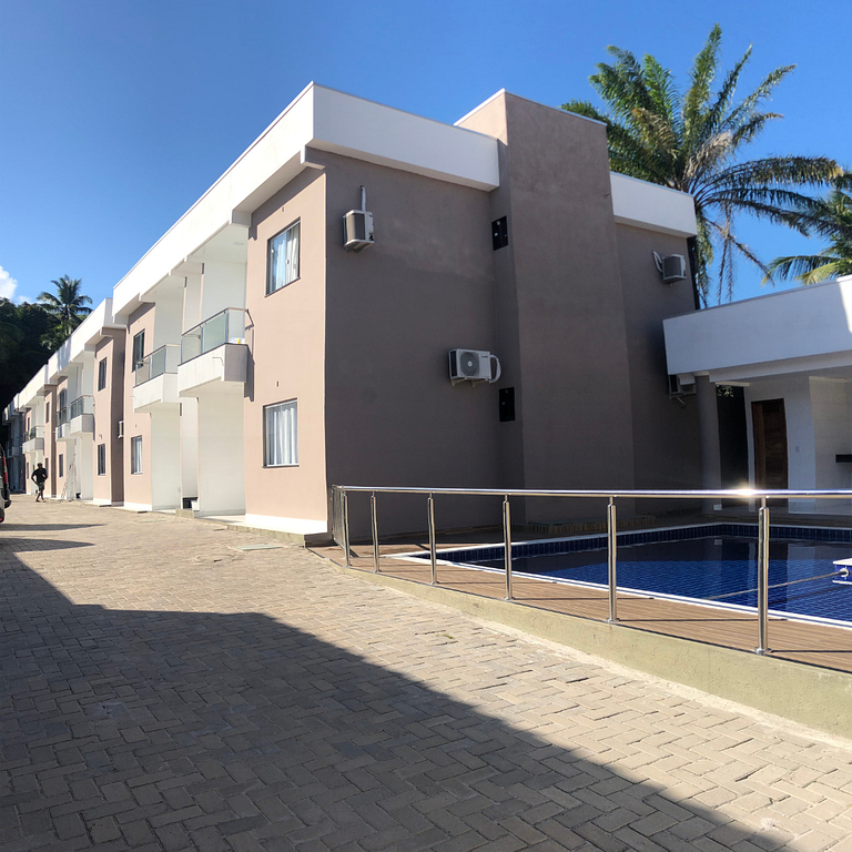 Apto com Piscina à 500m da orla de Taperapuan, 2 quartos