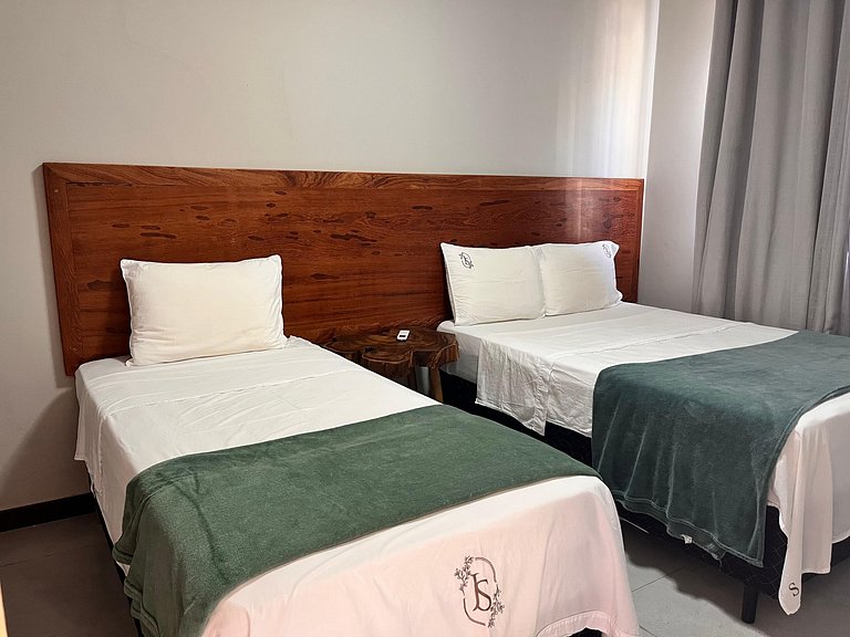 Refúgio Tropical em Taperapuãn, 2 quartos, A/C.