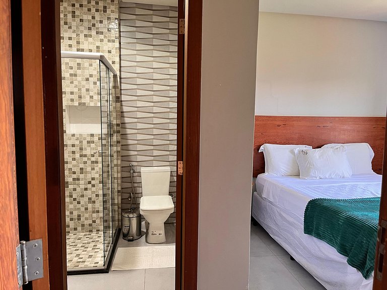 Refúgio Tropical em Taperapuãn, 2 quartos, A/C.