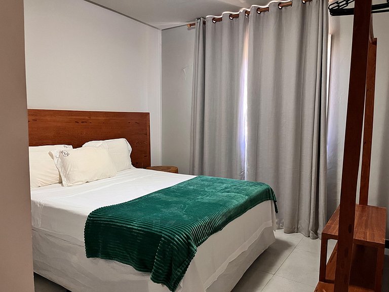 Refúgio Tropical em Taperapuãn, 2 quartos, A/C.