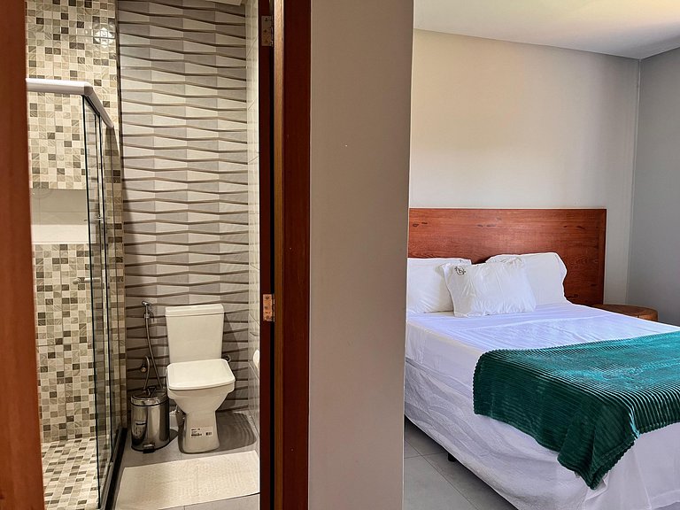Refúgio Tropical em Taperapuãn, 2 quartos, A/C.